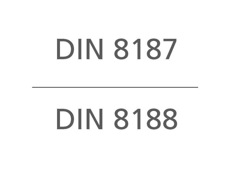 DIN 8187 und DIN 8188 Rollenketten vergleichen