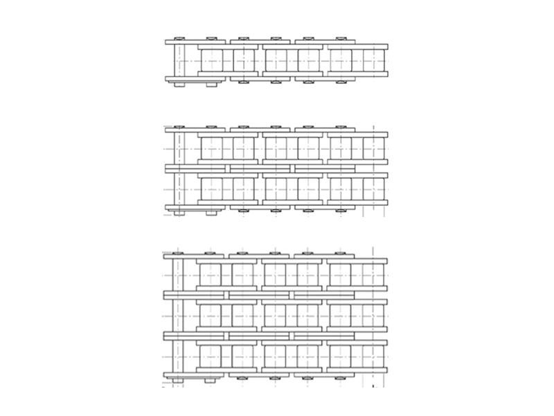Simplex-, Duplex- und Triplex-Rollenketten unterscheiden
