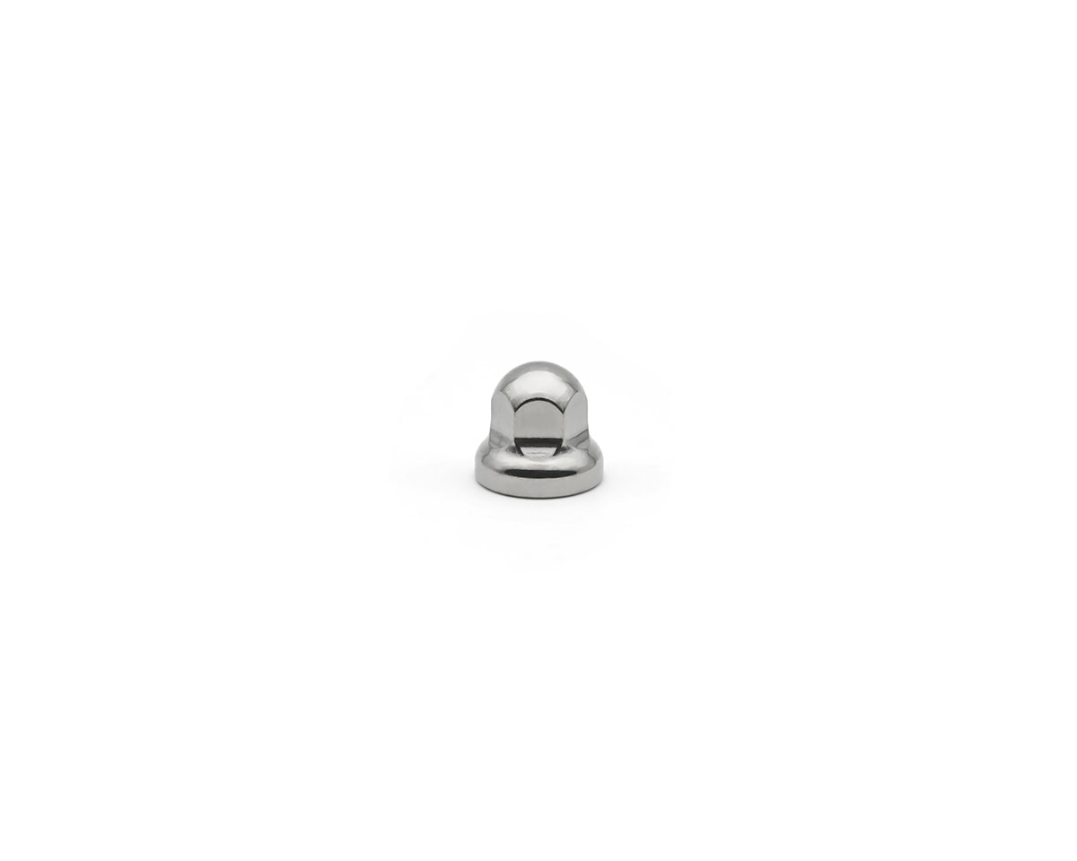 Hutmutter M6 Edelstahl AISI 316, Höhe 14 mm, SW10, poliert