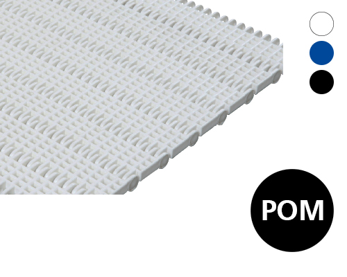 Modulband 25-100 gitterförmige Oberfläche, 20 % flow, p=25  POM, FDA, USDA, FSIS