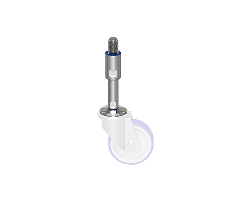 Element 2 von 3 (Bild) – TEKNOCLEAN Spindel für Lenkrollen VA M24x150, Bohrung M12