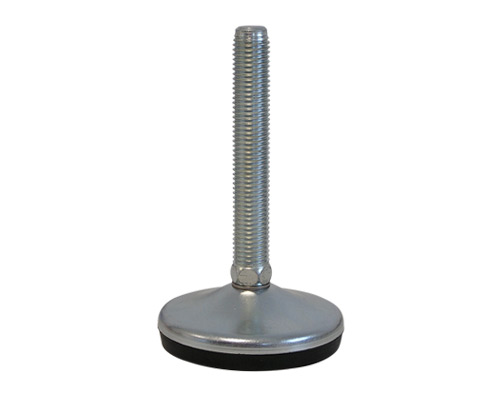 Maschinenfuß / Gelenkfuß VULCANIZED verzinkt, Ø 80 mm, M12 x 100 mm, NBR