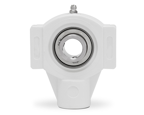 MOVET® Take up bearing unit TPL 207, housing white, MUC stainless steel, Ø 35 mm