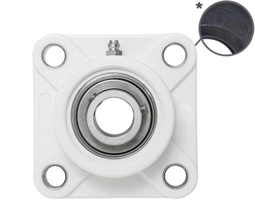 Element 2 of 3 (image) – MOVET® 4-hole flange bearing FPL 210, housing white, MB stainless steel, Ø 50 mm