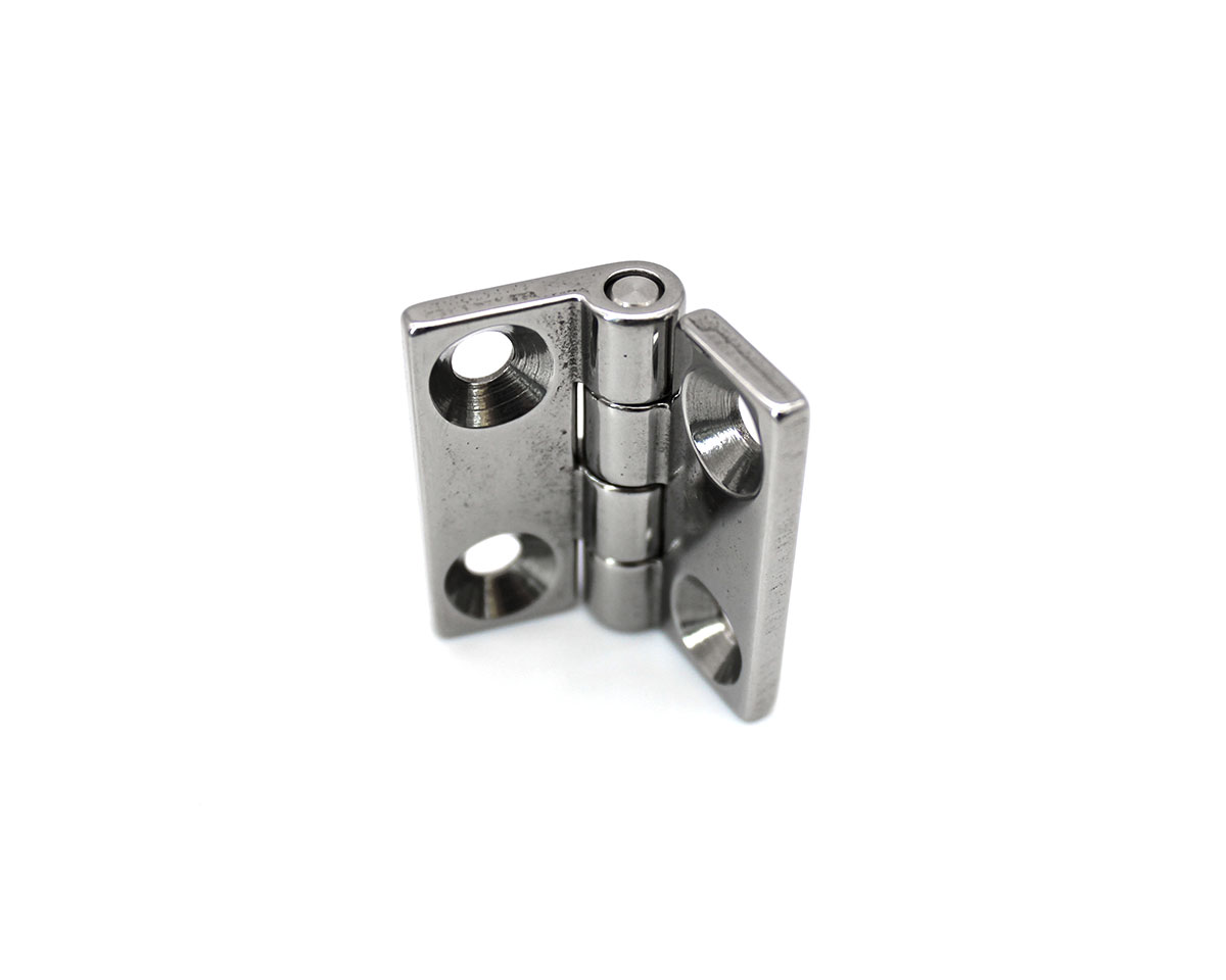 Element 3 of 3 (image) – Hinge stainless steel polished 50 x 50 