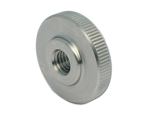 Knurled grip stainless steel Ø 30, drilling M8