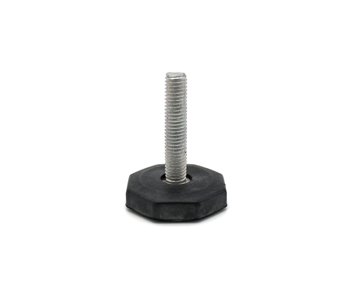 Element 2 von 2 (Bild) – Maschinenfuß / Stellfuß MINI, Ø 38 mm, M8 x 35 mm Stahl, NBR, VPE 50 St