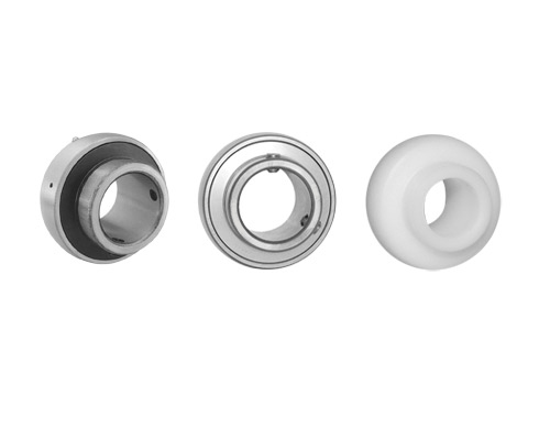 Element 2 von 3 (Bild) – MOVET® 4-Loch Flanschlager SF 205, Gehäuse Edelstahl, PNS Kunststoff, Ø 25 mm
