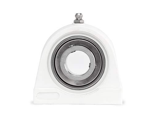 MOVET® Pillow block bearing TBL 203, housing white, MB stainless steel, Ø 17 mm