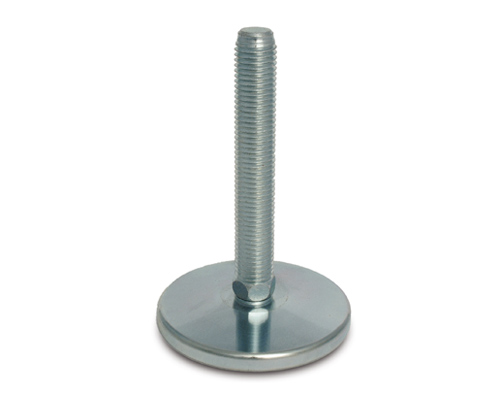 Maschinenfuß / Stellfuß MASSIV Stahl, Ø 80 mm, M16 x 150 mm, NBR