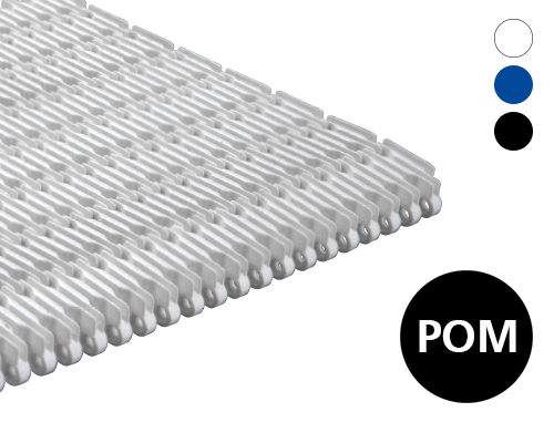 Modulband 25-420 gitter Fenster,Transfer-Rippen 14 % flow, p=25  POM, FDA, USDA, FSIS