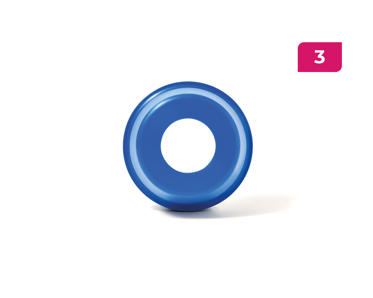 MOVET® Waterproof cap housing 204, 20 mm open blue IP69K