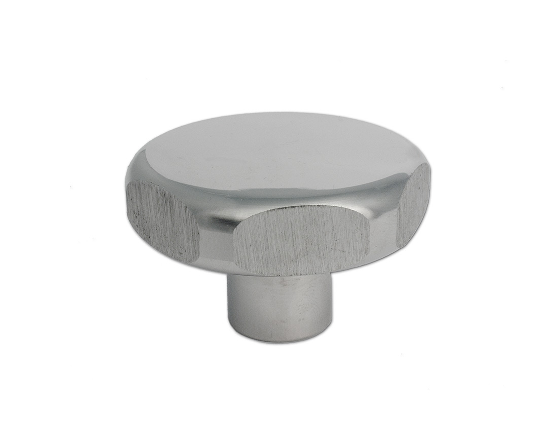 Star handle stainless steel Ø 40, drilling Ø 5 x 18 Star handle stainless steel Ø 40, drilling Ø 5 x 18