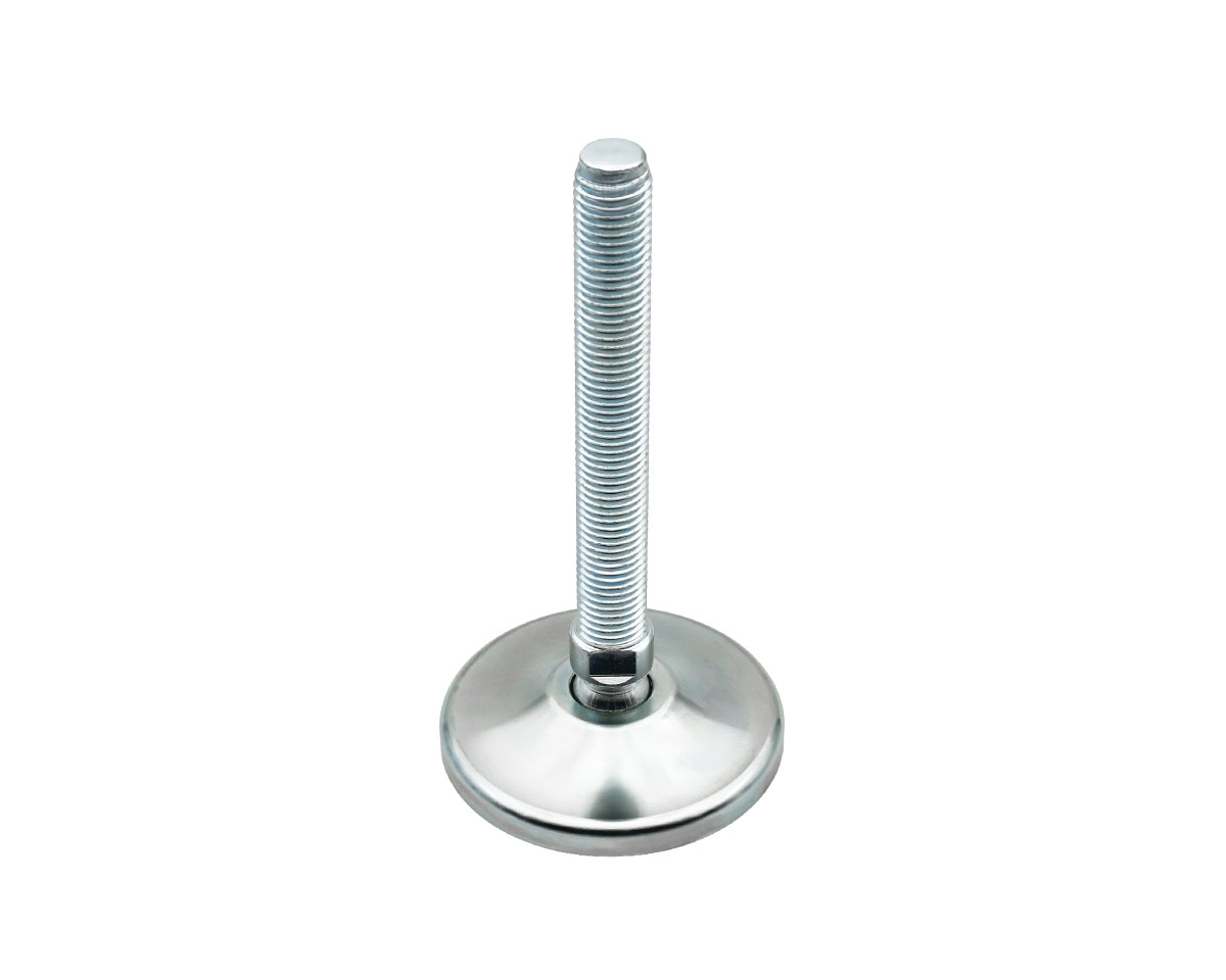 Maschinenfuß / Gelenkfuß MASSIV Stahl, Ø 65 mm, M16 x 75 mm