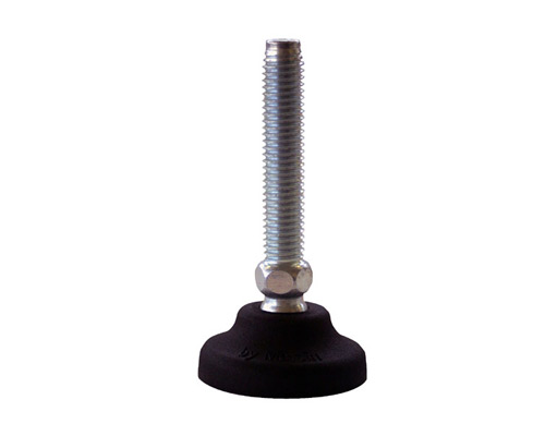 Maschinenfuß / Gelenkfuß PA, Ø 40 mm, M10 x 75 mm Stahl, NBR Maschinenfuß / Gelenkfuß PA, Ø 40 mm, M10 x 75 mm Stahl, NBR