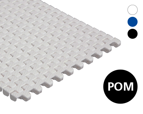 Modulband 12-448 geschlossene Waffel- Oberfläche, 2 % flow, p=12,5  POM, FDA, USDA, FSIS