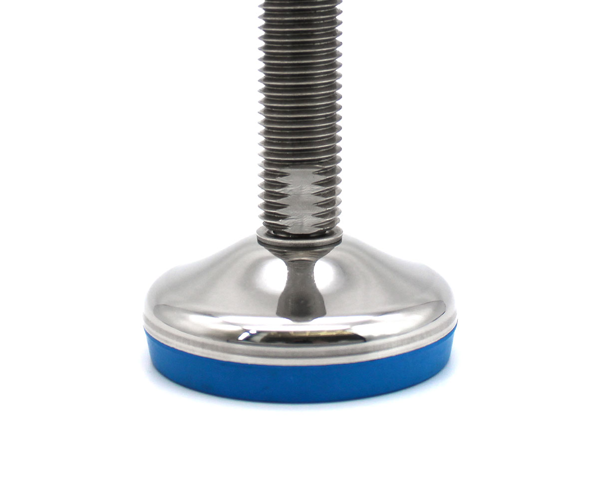 Element 2 of 2 (image) – Levelling foot VULCANIZED stainless steel, Ø 60 mm, M16 x 200 mm, EPDM