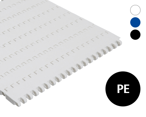 Modulband 25-408 geschlossene Oberfläche,  2 % flow, p=25  PE, FDA, USDA, FSIS