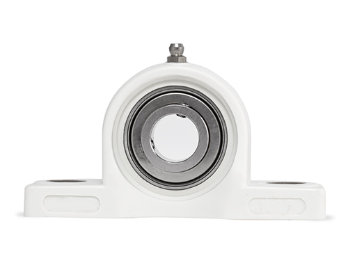 MOVET® Pillow block bearing PPL 205, housing white, MB stainless steel, Ø 25 mm