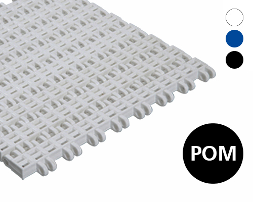 Modulband 25-411 gitter, non stick Oberfläche, 26 % flow, p=25  POM, FDA, USDA, FSIS