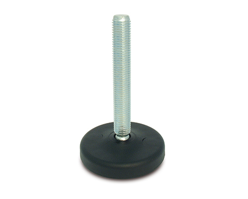 Maschinenfuß / Gelenkfuß ECO30 PA, Ø 83 mm, M20 x 150 mm Stahl, Bohrungen, NBR