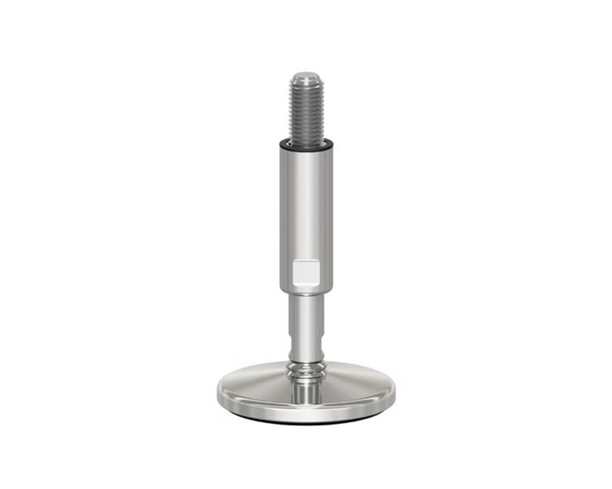 Maschinenfuß / Gelenkfuß TEKNOCLEAN MASSIV, Ø 80 mm Edelstahl, M16 x 150 mm