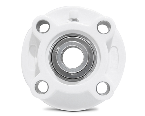 MOVET® 4-hole flange bearing CF 205, housing white, MB stainless steel, Ø 25 mm MOVET® 4-hole flange bearing CF 205, housing white, MB stainless steel, Ø 25 mm