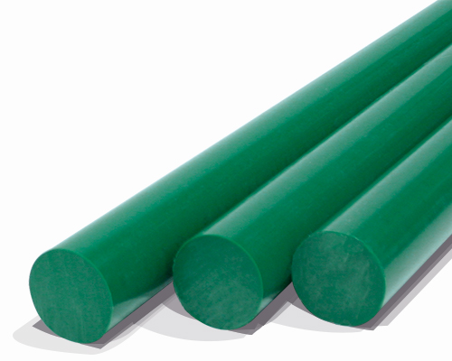 MOVET POM Rundstab LEBENSMITTELECHT grün, Ø 40 mm, Länge 1000 mm