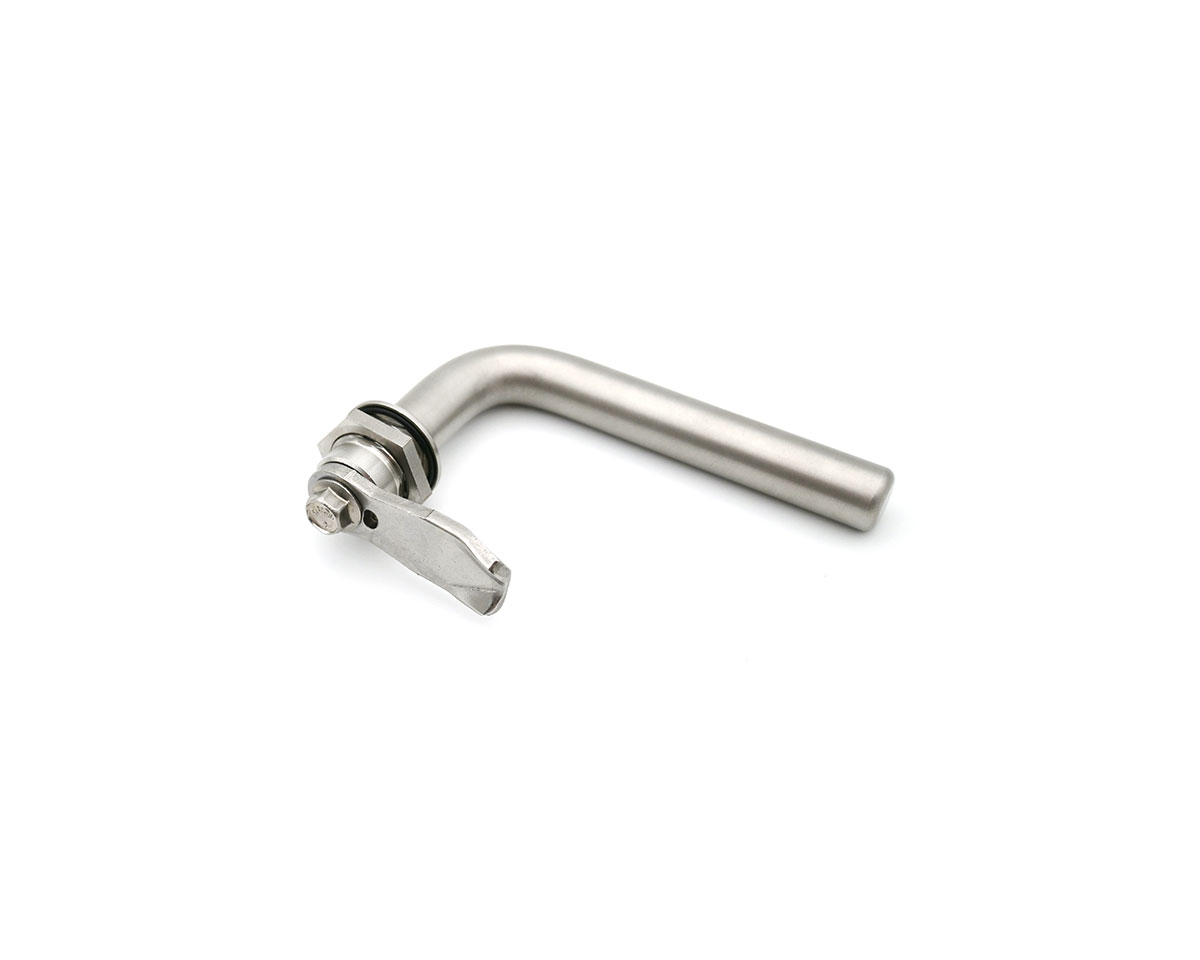 Drehriegel 90° mit Griff, Edelstahl, O-Ring NBR schwarz, Ø 28 mm, H = 18 mm, IP67