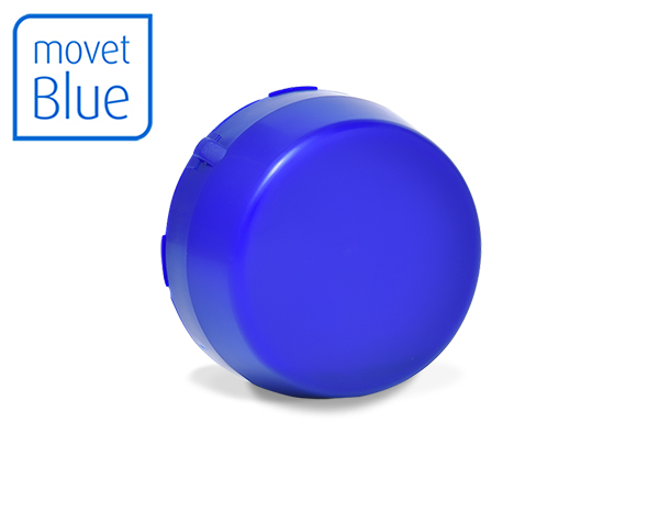MOVET® Blue cap for thermoplastic units 25mm closed blue