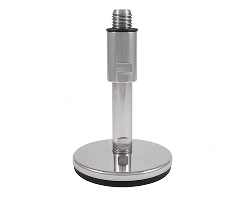 Levelling foot TEKNOCLEAN, Ø 100 mm Stainless steel, M30 x 200 mm, NBR