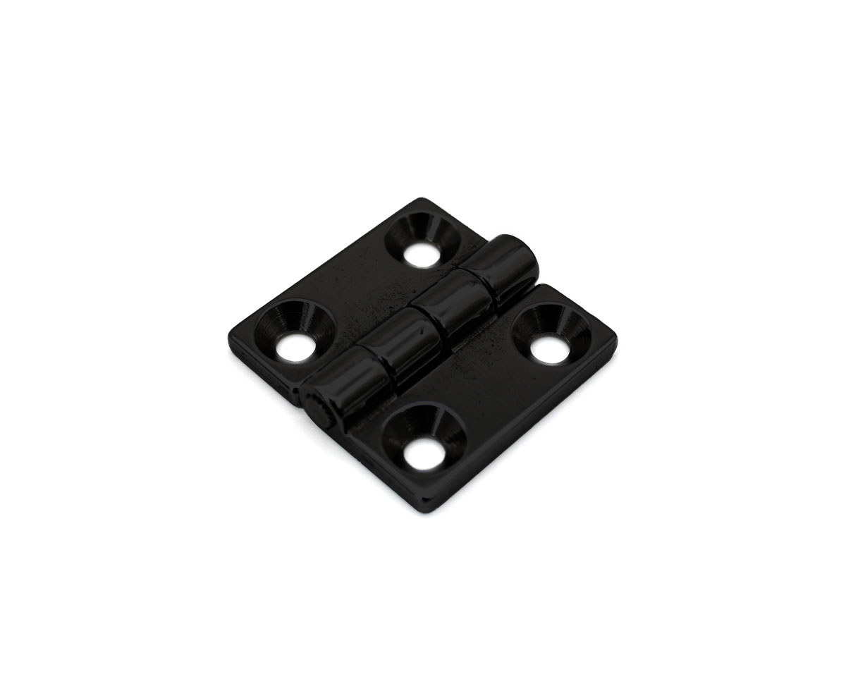 Scharnier Zinkdruckguss lackiert schwarz 60 x 60 mm