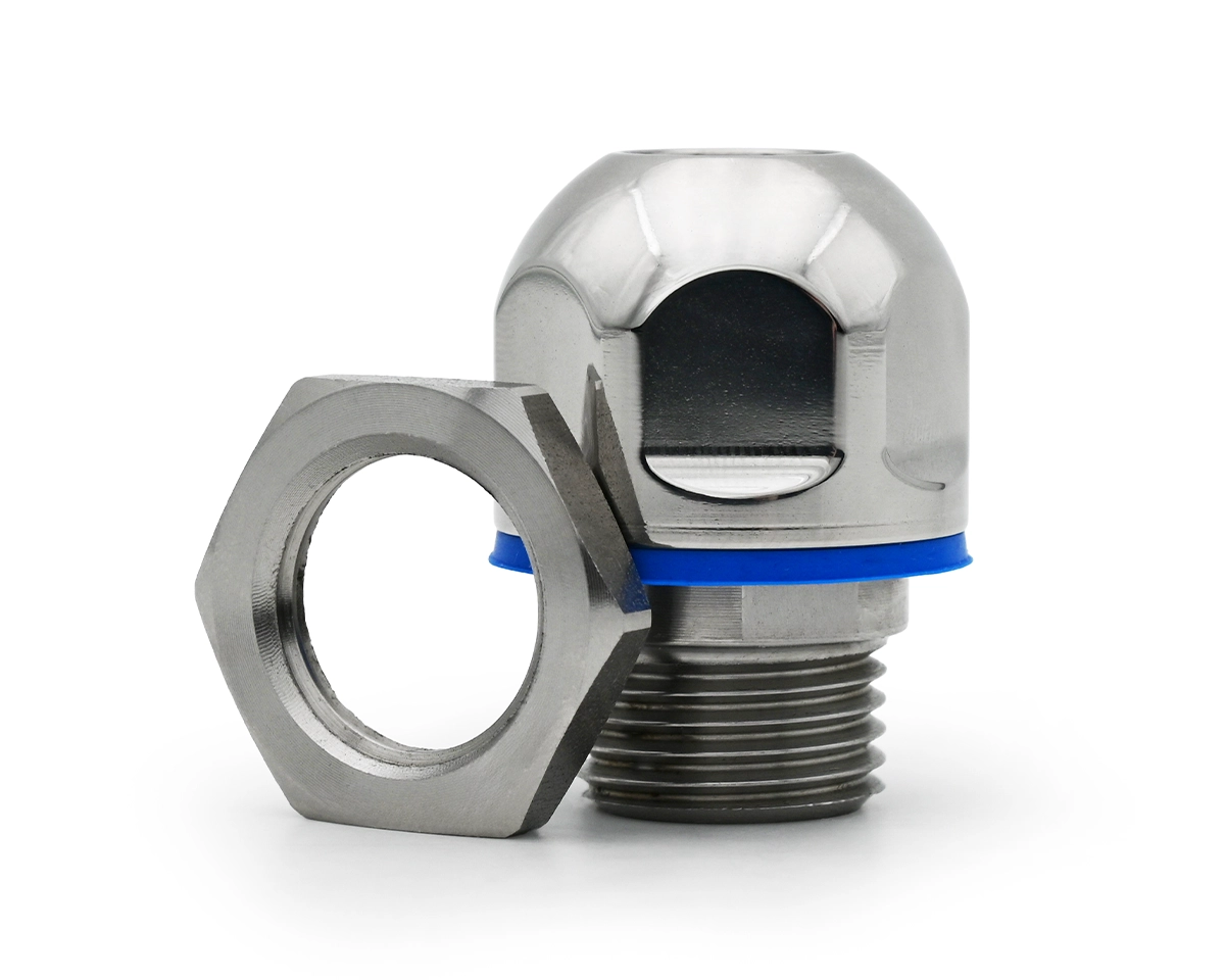 Cable gland, stainless steel, Ø 15-16 mm, M25, IP69K, 3A, AISI316