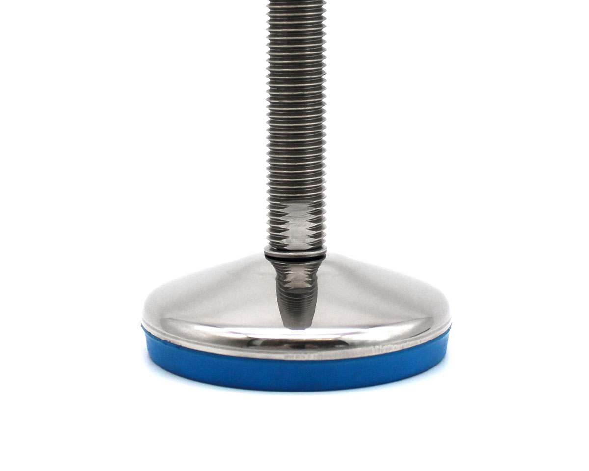 Element 2 of 2 (image) – Levelling foot VULCANIZED stainless steel, Ø 80 mm, M16 x 100 mm, EPDM