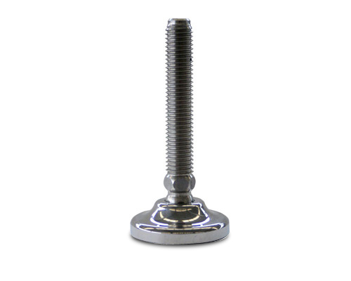 Maschinenfuß / Gelenkfuß MASSIV Edelstahl, Ø 50 mm, M14 x 25 mm, NBR