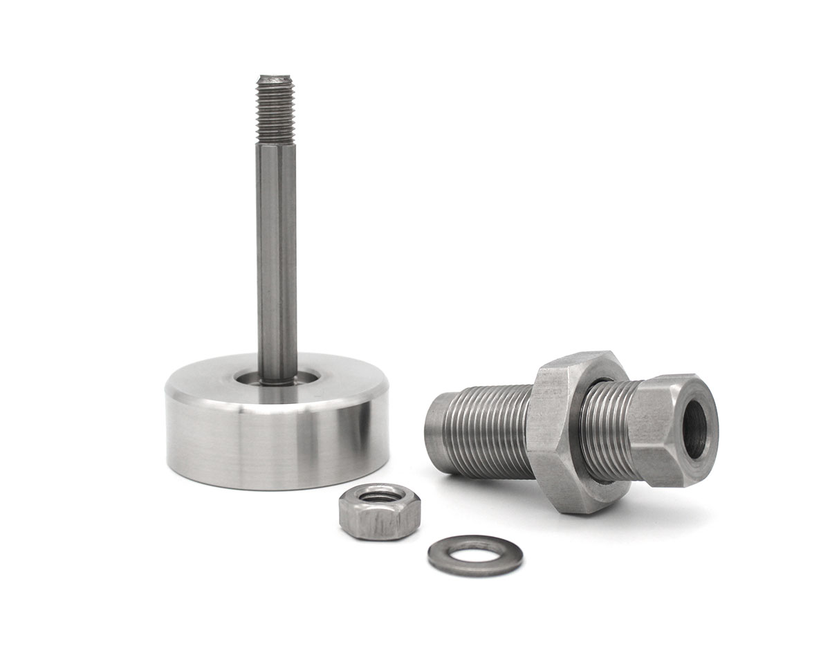 Element 3 von 3 (Bild) – Maschinenfuß / Stellfuß TEKNOFIX, Ø 68 mm Edelstahl, M27x2 x 60 mm, MOQ 50 St