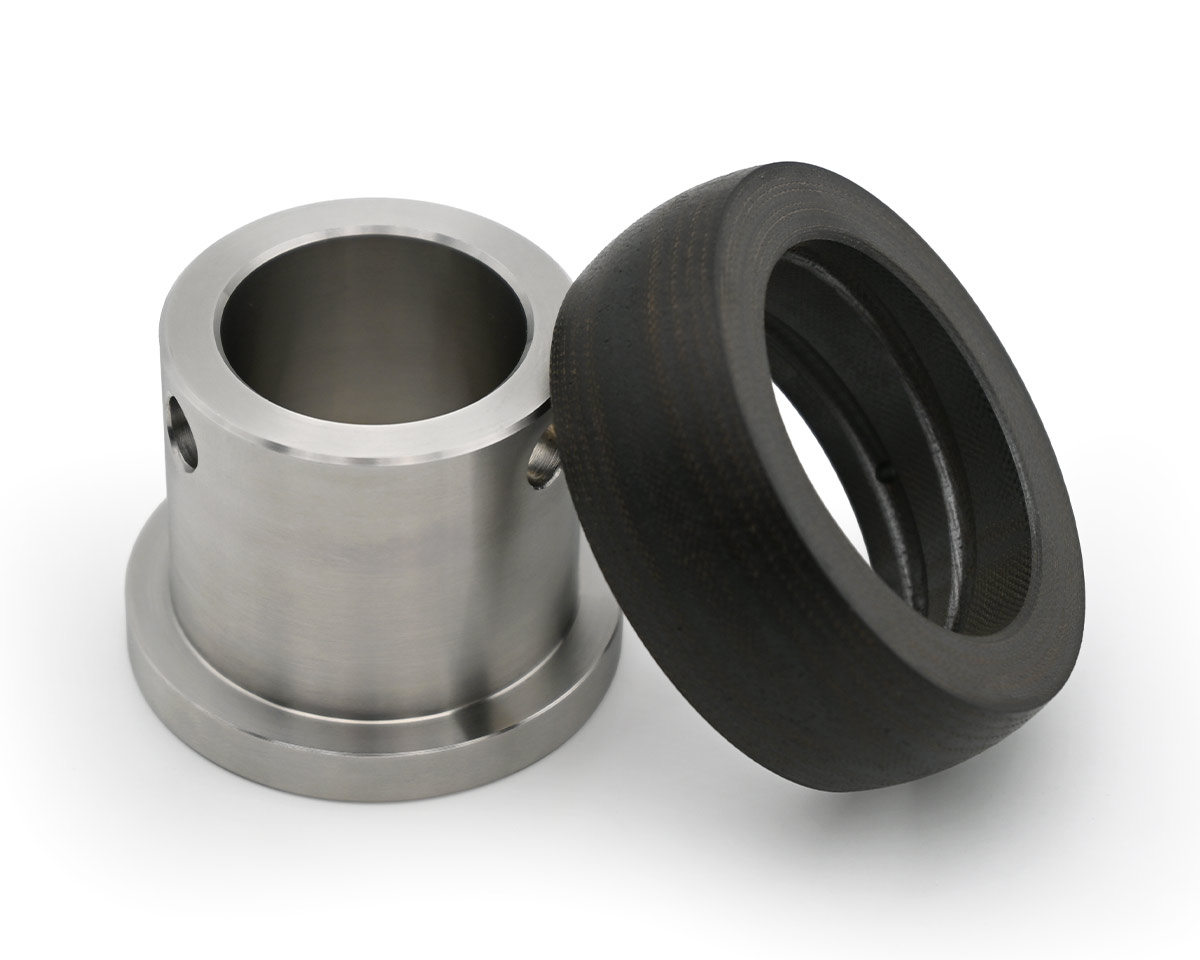 Element 4 von 4 (Bild) – Gleitlagereinsatz Phenol K 522 RSN  Nut, lange VA Lagerbuchse 205 25 mm,
Weitere Größen auf Anfrage