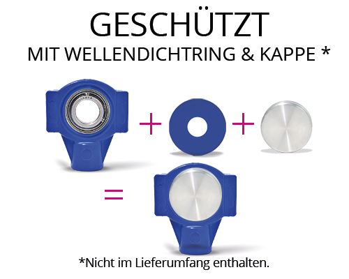 Element 4 von 4 (Bild) – MOVET® Blue Hygiene Spannlager TPL 206, Gehäuse blau, MB Edelstahl, Ø 30 mm
