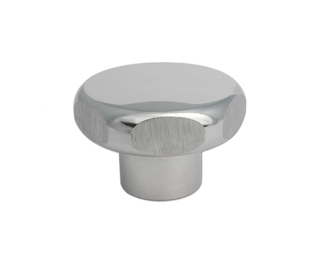Star handle stainless steel Ø 50, internal thread M10 x 17