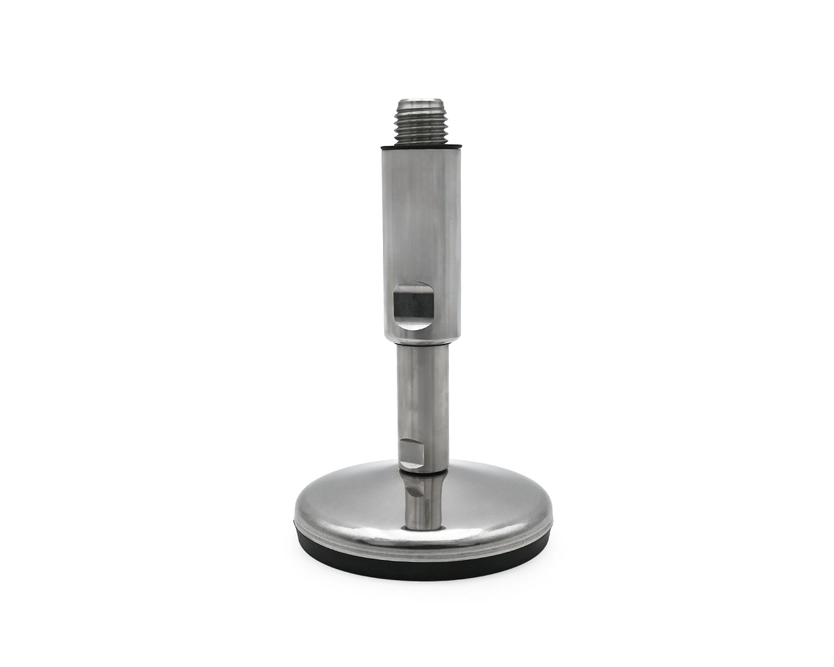 Levelling foot TEKNOCLEAN, Ø 60 mm Stainless steel, M16 x 125 mm, NBR