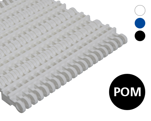 Modulband 50-301 gitterförmig mit Quersteg, 27 % flow, p=50  POM, FDA, USDA, FSIS