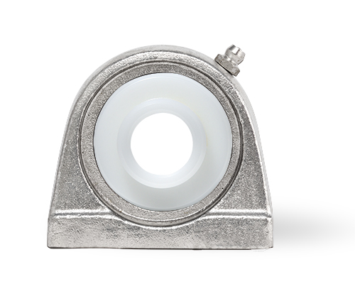 MOVET® Stehlager SPA 204, Gehäuse Edelstahl, PNS Kunststoff, Ø 20 mm