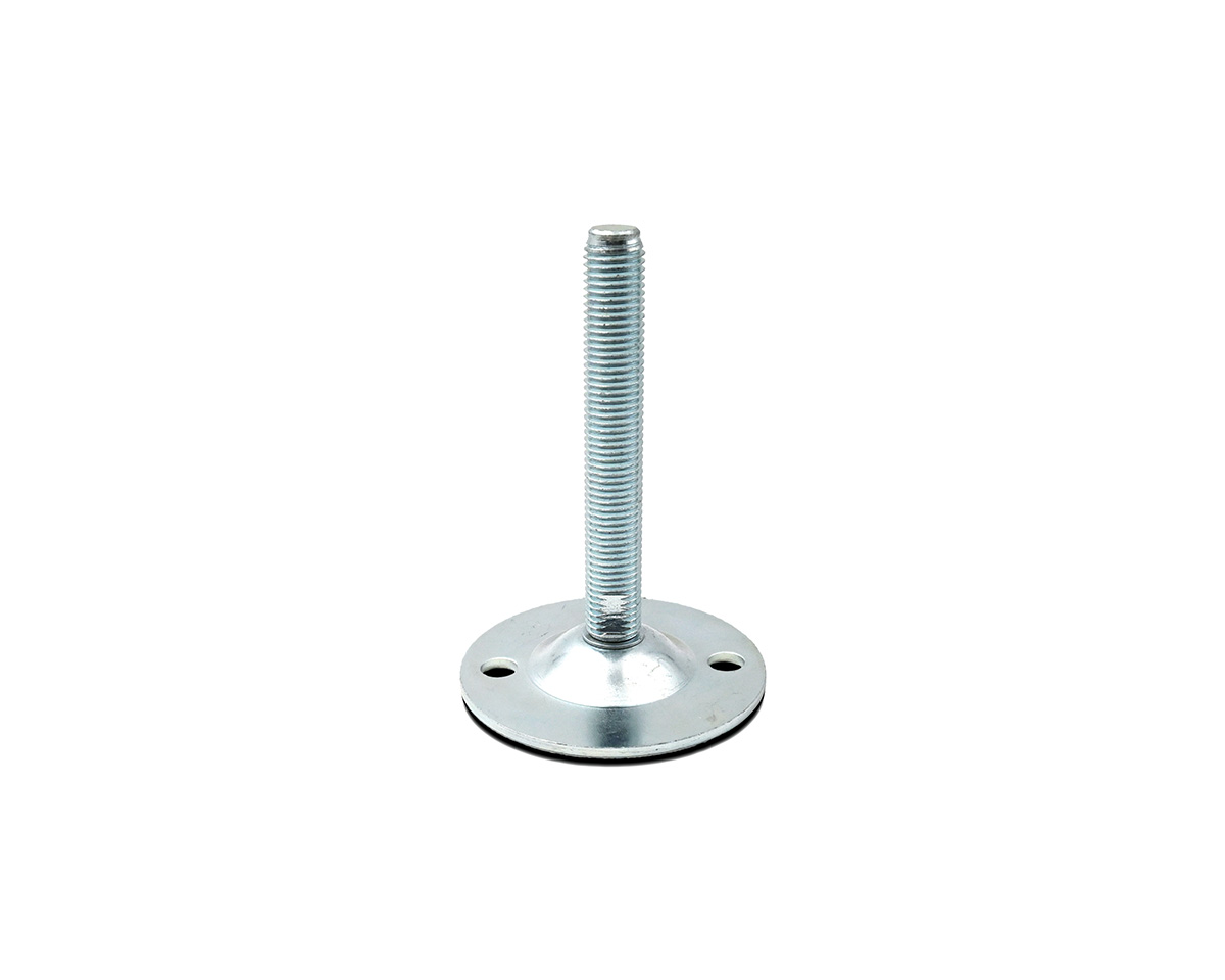 Levelling foot PRESSED steel, Ø 85 mm, M16 x 175 mm, Drills, NBR