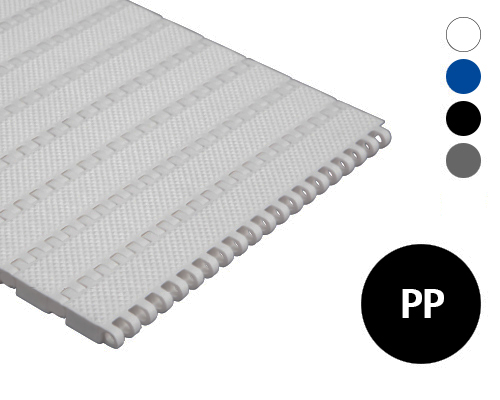 Modulband 25-418 geschlossene pyramiden Oberfläche, 2 % flow, p=25  PP, FDA, USDA, FSIS