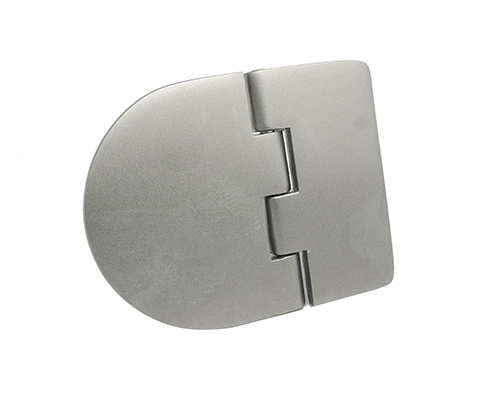 Scharnier Edelstahl sandgestrahlt 65 x 82 x 4, Schraubbefestigung M6 x 50, Befestigungsabstand 48 / 32 mm