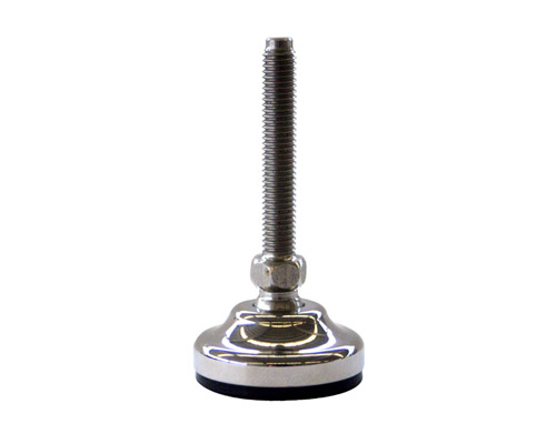 Maschinenfuß / Gelenkfuß MASSIV Edelstahl, Ø 40 mm, M8 x 75 mm, NBR
