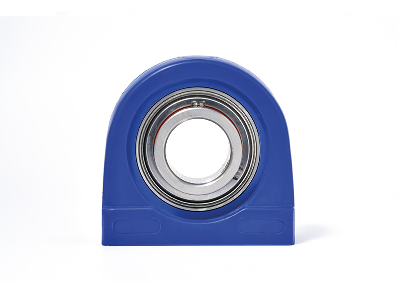 MOVET® Waterproof IP69K Hygiene Stehlager TBLW 202, Gehäuse blau, MB Edelstahl, Ø 15 mm