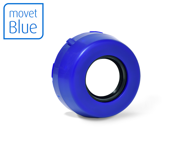 MOVET® Blue cap for thermoplastic units 25mm open blue