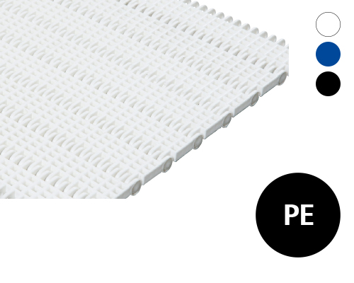 Modulband 25-100 gitterförmige Oberfläche, 20 % flow, p=25  PE, FDA, USDA, FSIS