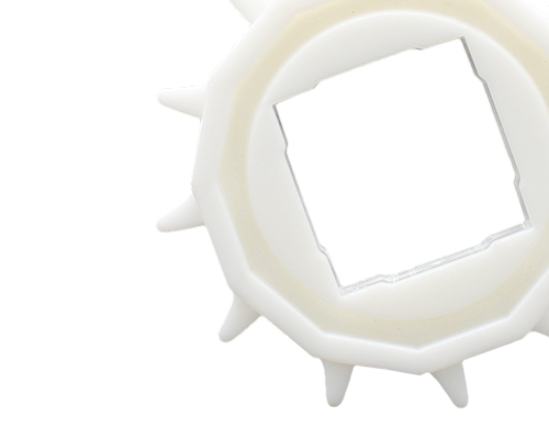 Zahnrad für S 100, 20 Zähne, Tk-Ø 159  mm, Vierkantbohrung 40 x 40 mm, PA Nylon